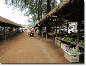 mercado de verduras en Khao Lak